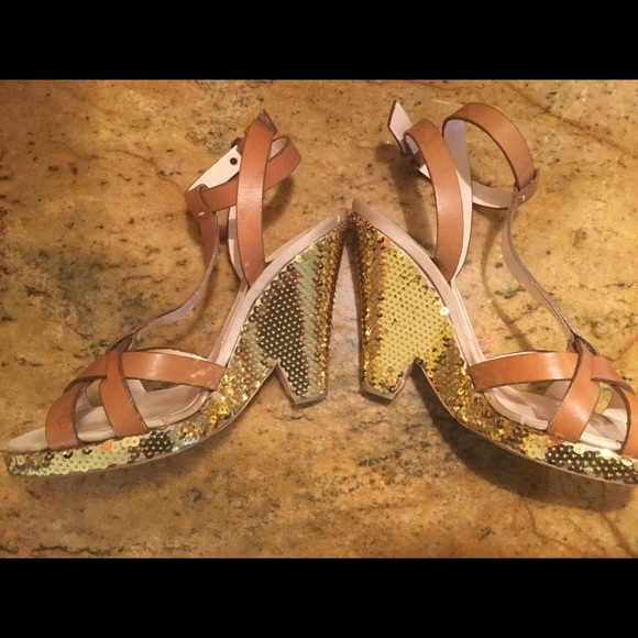 Moschino Runway Collection Sequin Wedge - Picture 4 of 8